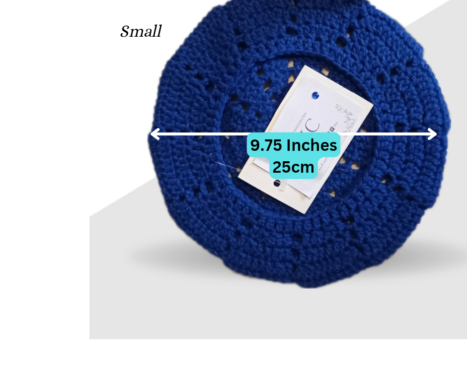 Blue Crochet Beret || Grey Crochet Beret.