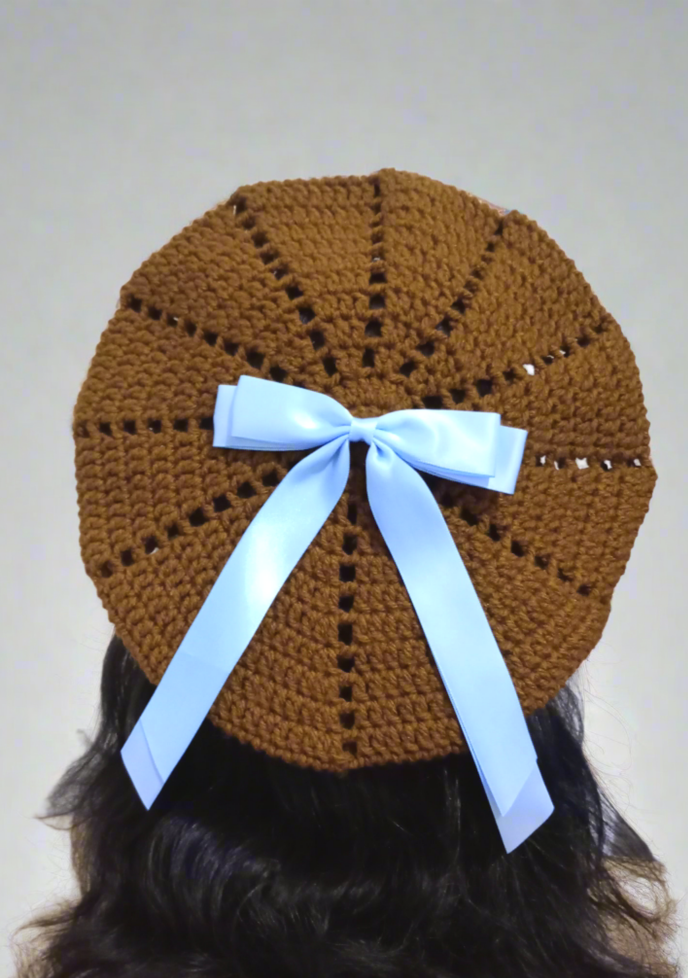 Brown Crochet Beret, Army Green Crochet Beret.