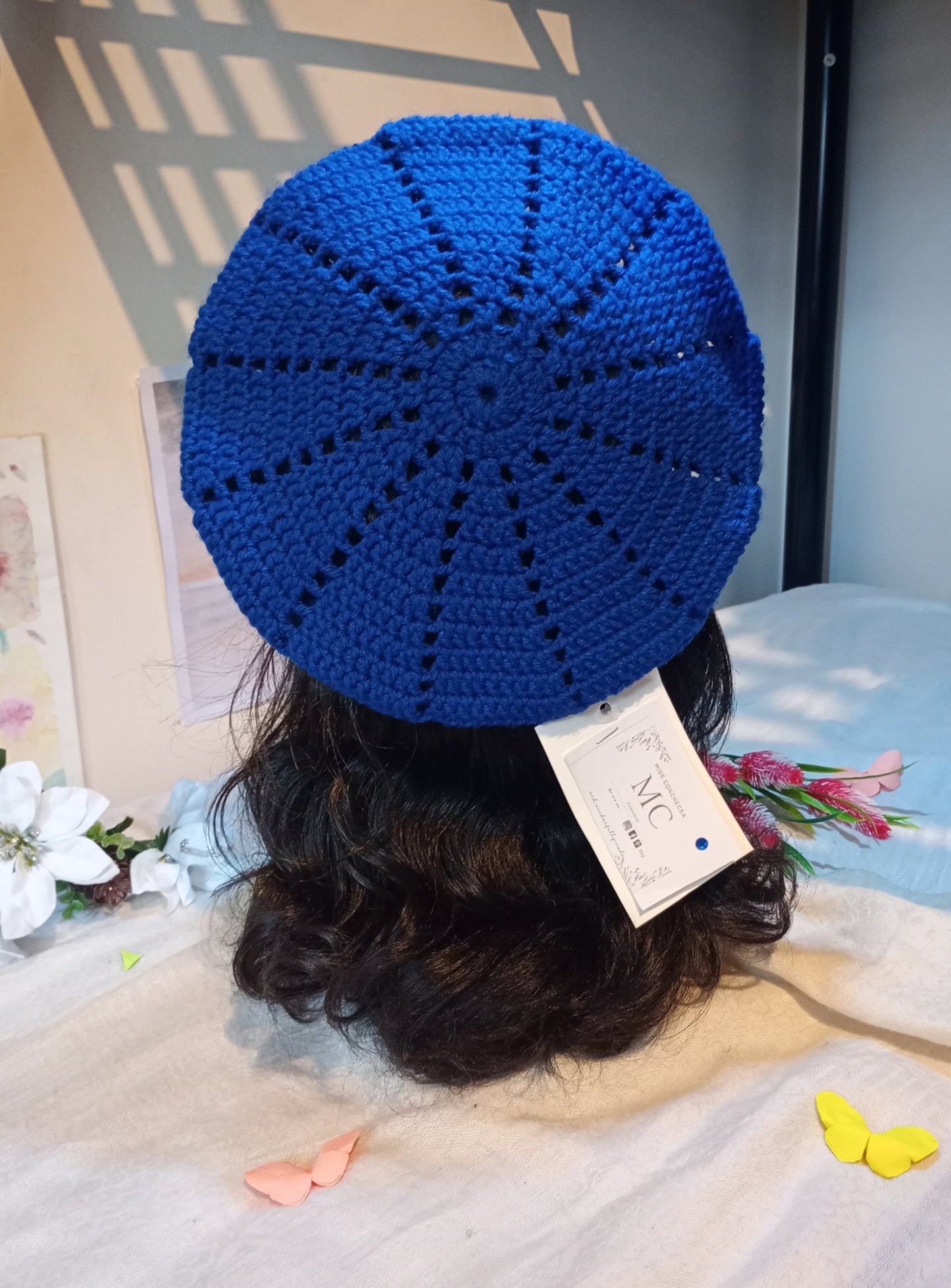 Blue Crochet Beret || Purple Crochet Beret