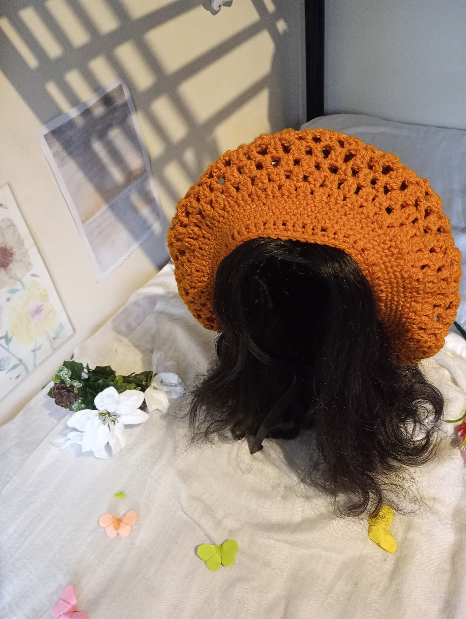 Gold (Large) Crochet hat