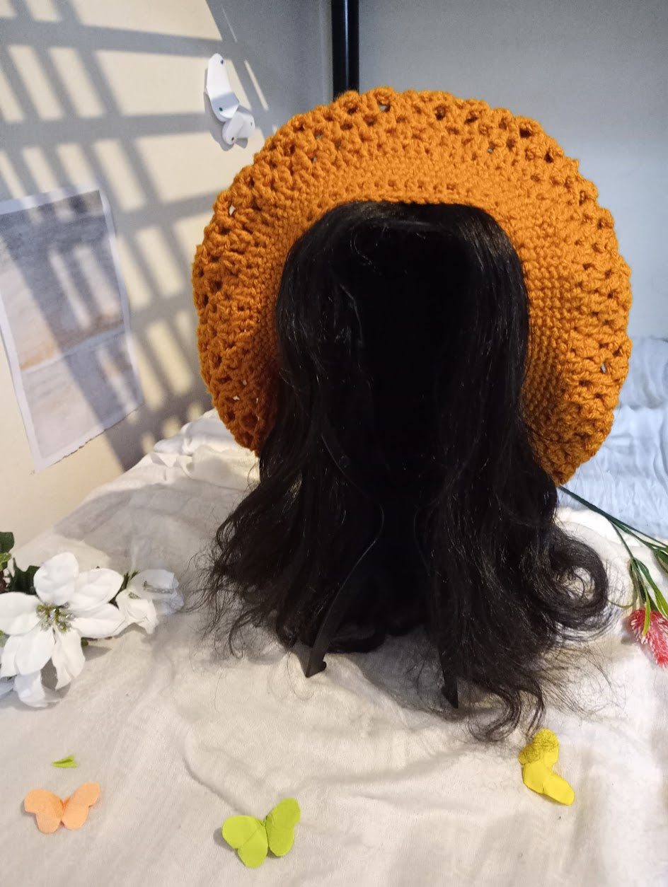 Gold (Large) Crochet hat