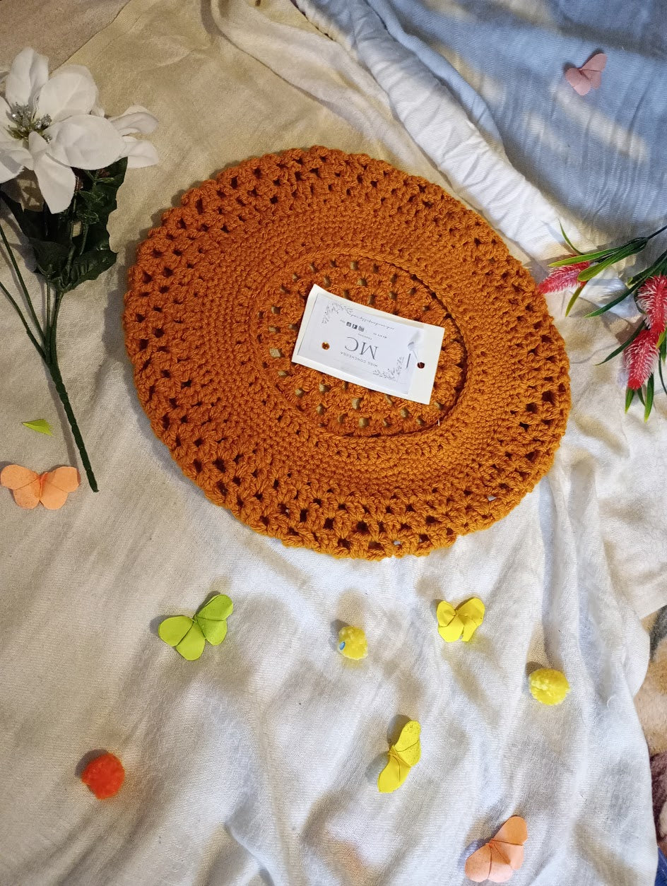 Gold (Large) Crochet hat