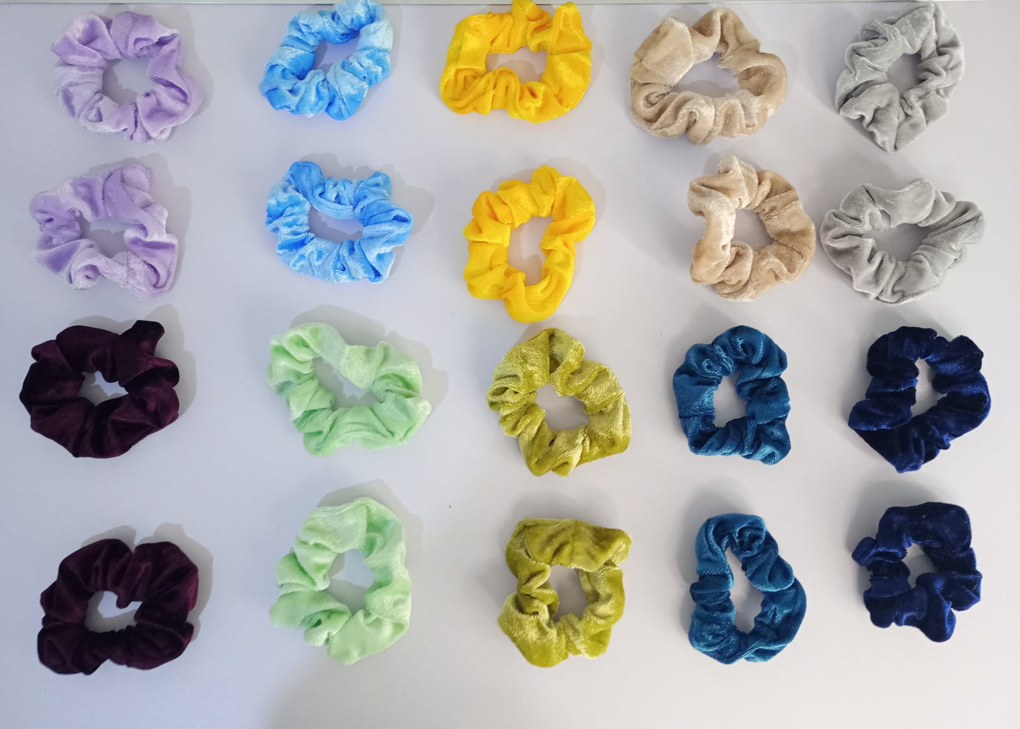 Mini - Velvet Scrunchie, Handmade scrunchies,Velvet hair tie.