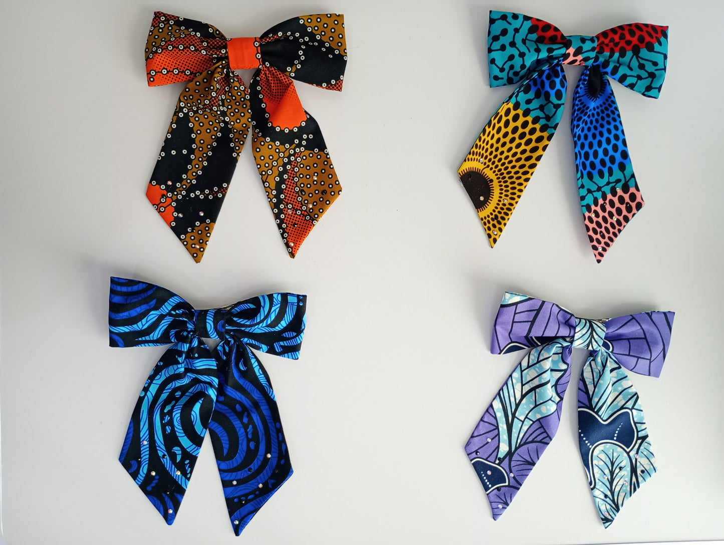 Ankara Hair Bows.
