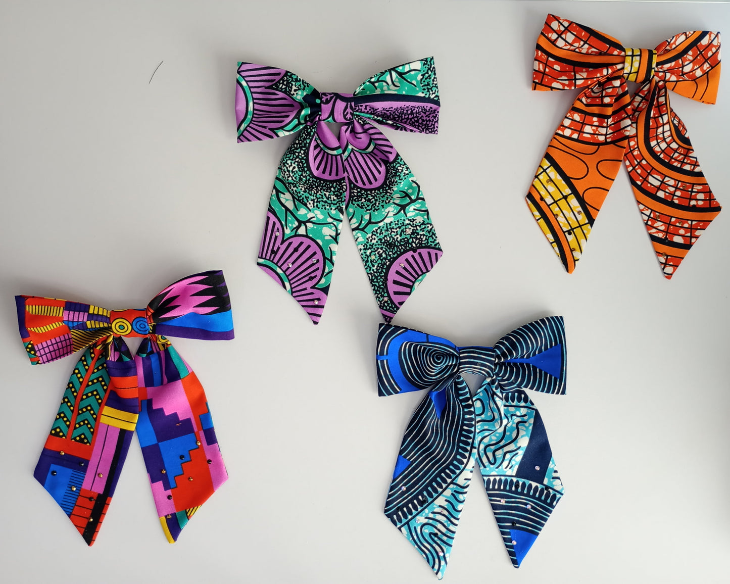 Ankara Hair Bows.