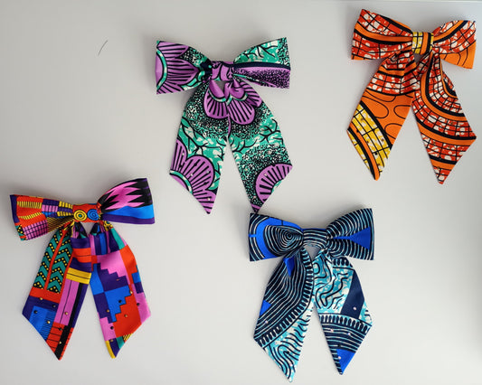 Ankara Hair Bows.
