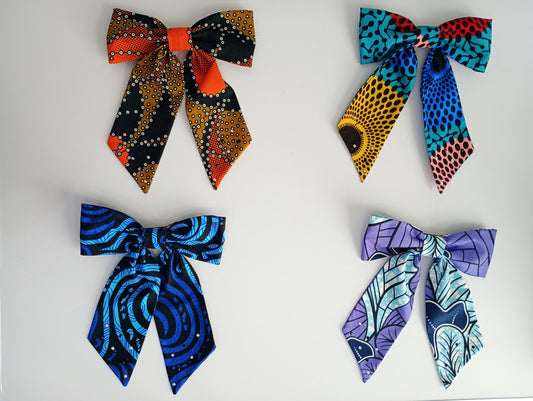Ankara Hair Bows.