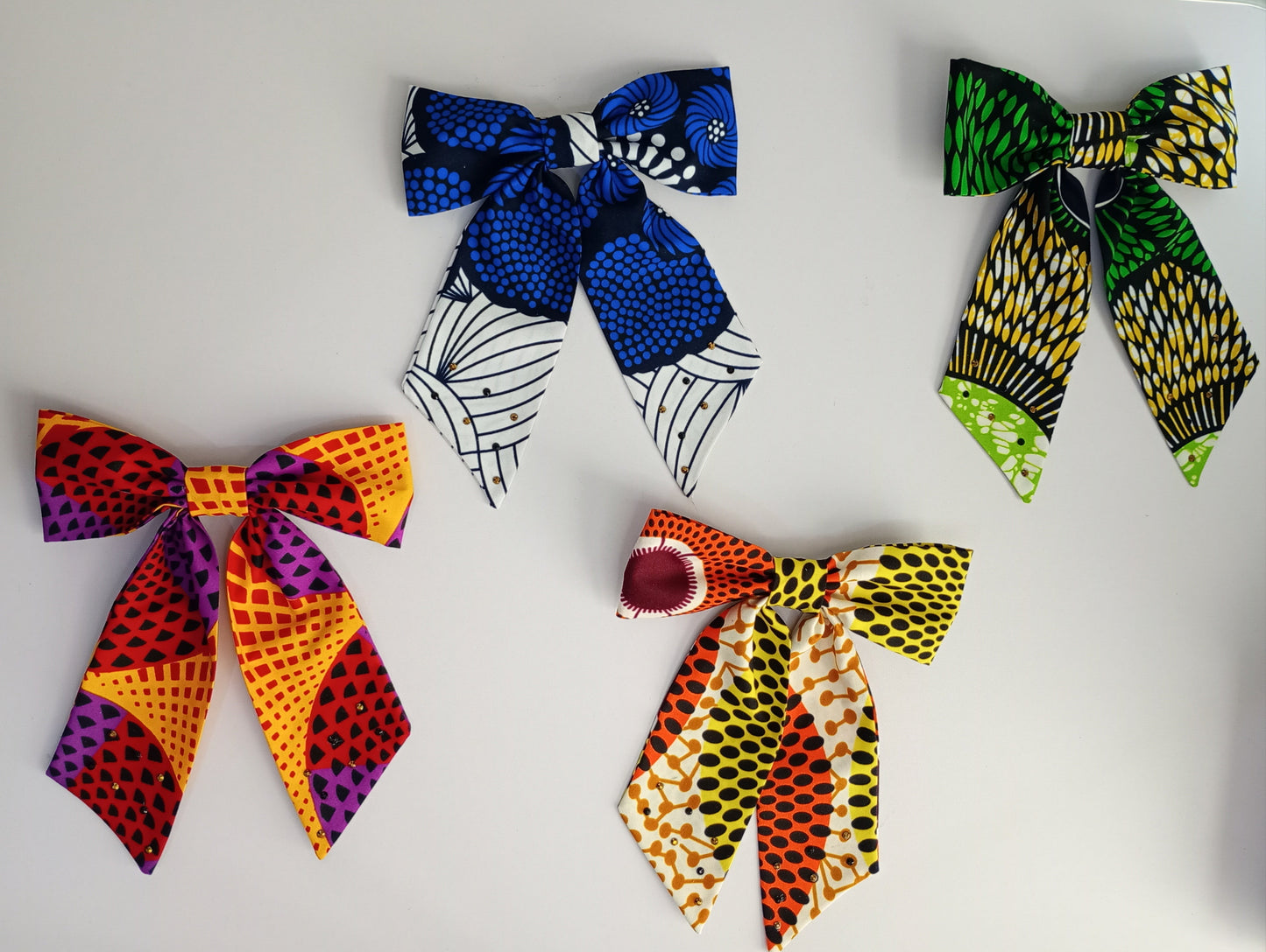 Ankara Hair Bows.