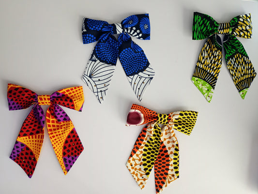 Ankara Hair Bows.